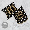 Big Dot of Happiness Adult 40th Birthday - Gold - Favor Gift Boxes - Birthday Party Petite Pillow Boxes - Set of 20 - 2 of 4