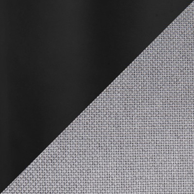 Set of 2 Light Grey Fabric and Black Metal Swivel Counter Stools