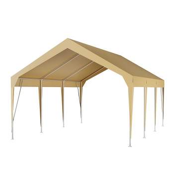 Heavy Duty UV Resistant Waterproof Carport Canopy, Portable Garage for Car, Boat, Parties, and Storage Shed
