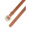 INSPIRE CHIC Women's Pearl Skinny Faux Leather Adjustable Pin Buckle Jeans Dresses Pants Waistband Belt 75-90cm/29.53"-35.43" - 2 of 4