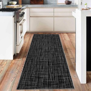 Rug Washable Kitchen Runner Rug, Rug Abstract Runner Mat for Hallway Contemporary Non-Slip Foldable, Floor Carpet for Bedroom Living Room - 1 of 4