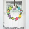 Big Dot of Happiness Hippity Hoppity - DIY Easter Bunny Party Front Door Decorations - Wreath Accessories - 9 Pieces - image 2 of 4