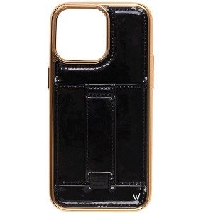 Walli Cases Gilded Onyx Phone Case with Wallet and Finger Strap - 1 of 4