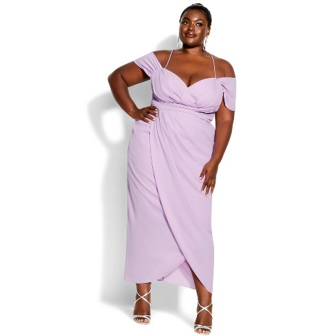 Plus size 2024 lavender dress