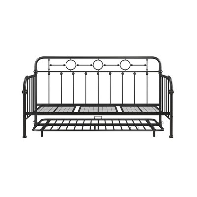 Little Seeds Willow Black Metal Daybed with Trundle