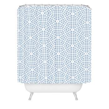 Emmie K Spring Bloom Dot Pale Shower Curtain Blue - Deny Designs