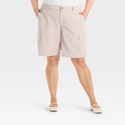 Women's Mid-Rise Twill Skater Jort - Wild Fable™