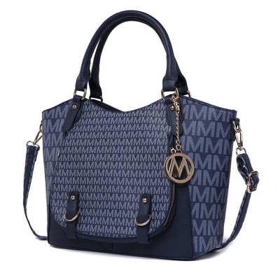 MKF Collection Talula Signature Printed Vegan Leather Women’s Satchel Bag by Mia K