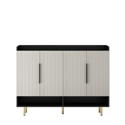 Bella Depot 55.11''W Shoe Cabinet with Adjustable Shelves
