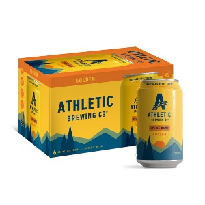Athletic Brewing Company Upside Dawn Non-Alcoholic Golden Ale - 6pk/12 fl oz Cans - 1 of 4