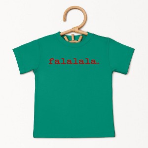 The Juniper Shop Fa La La Puff Print Toddler Short Sleeve Tee - 1 of 3