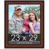 PosterPalooza | Simple Brown Picture Frame - UV Acrylic, Foam Board Backing, Hanging Hardware - 2 of 4