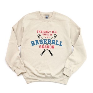 Simply Sage Market Women's Graphic Sweatshirt Baseball Season Bats - 1 of 4