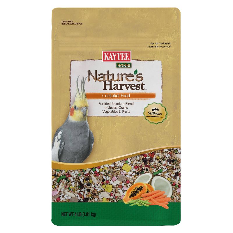 Kaytee Nature&#39;s Harvest Cockatiel Food - 4lb, 3 of 7