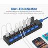 USB 3.0 Hub, 7-Port USB Data Hub Splitter with 1.75ft Long Cable USB Extension for Laptop, PC Computer, Flash Drive - with LED Individual On/Off - 4 of 4