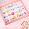 ArtCreativity Kids Adjustable Ring Set - 24pc, Nature & Animals Charms, Gift Box - 3 of 4
