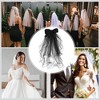 Unique Bargains Comb Wedding Veil Black 1 Pc - 4 of 4