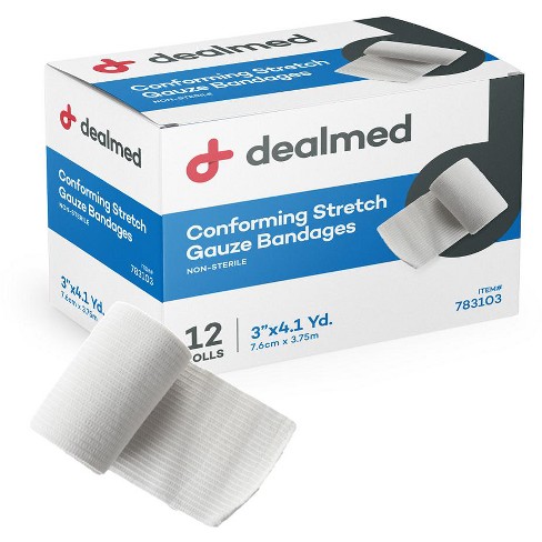 Generic 3 Rolls Stretchy Breathable and Self-Adhesive Bandages for