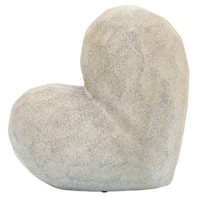 Creative Abstract Ceramic Heart Sculpture, Room, Office Decor or Gift