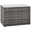 vidaXL Garden Sofa Grey PE rattan, powder-coated steel Large Modular - 4 of 4