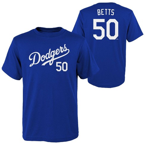 Mlb Los Angeles Dodgers Boys' Mookie Betts T-shirt - L : Target