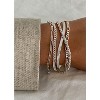 Gold Bracelets for Women Waterproof, 14K Real Gold Jewelry Sets Trendy Thin Dainty Stackable Cuban Link Paperclip - 3 of 4