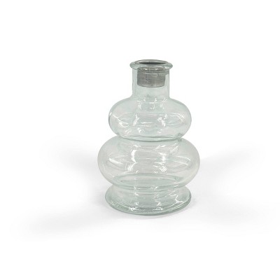 Glass Candle Holders Light Blue - Bullseye's Playground™
