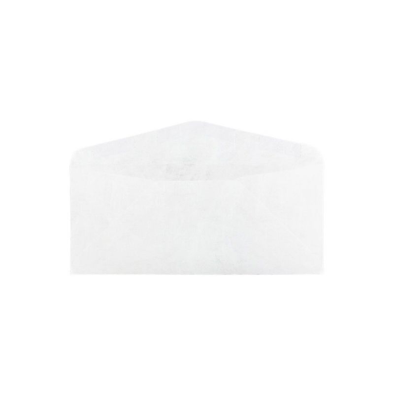 JAM Paper #10 Business Tyvek Tear-Proof Envelopes 4.125" x 9.5" White 2131077, 2 of 3