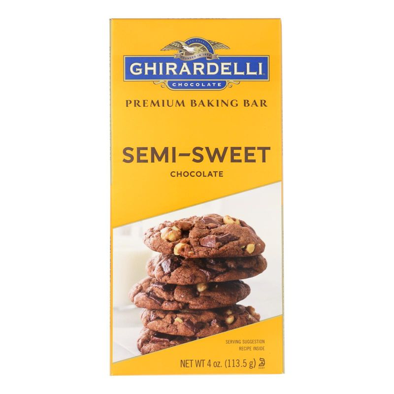 Ghirardelli Semi-Sweet Chocolate Premium Baking Bar - Case of 12/4 oz, 2 of 8