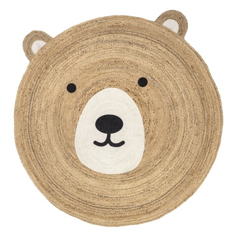 Nuloom Ravenna Bear Handwoven Kids Jute Indoor Area Rug - image 1 of 4