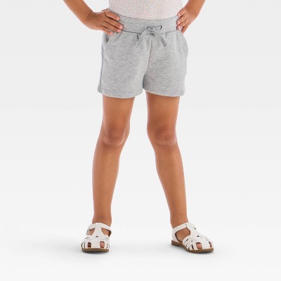 Toddler Girls' Knit Shorts - Cat & Jack™ Gray 2T