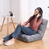 VEVOR Floor Chair, Recycled Foam Folding Sofa Chair with 14 Adjustable Positions, Multifunctional Floor Chair with Back Support, Gray - 2 of 4