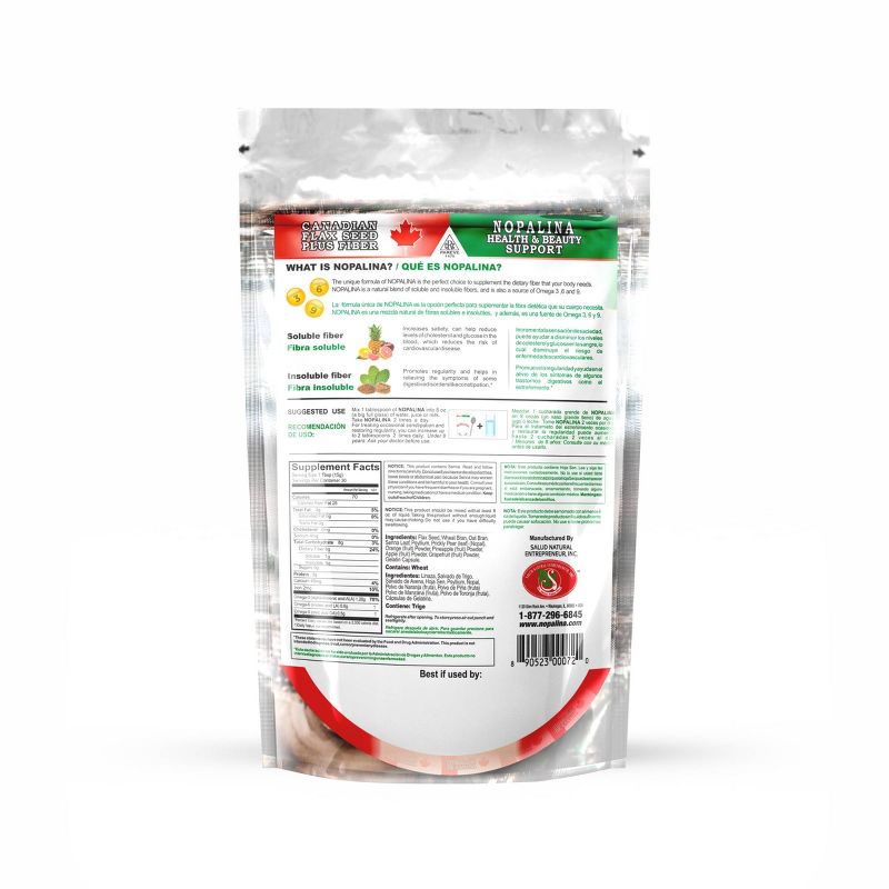 Nopalina Flax Seed Plus Fiber Dietary Supplement - 16oz, 2 of 5