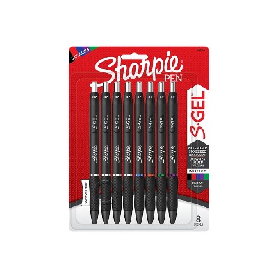 Sharpie S-gel 8pk Gel Pens 0.7mm Medium Tip Multicolored : Target