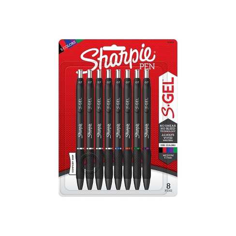 SHARPIE S-Gel, Gel Pens, Fine Point (0.5mm), Blue Ink Gel Pen, 12 Count &  S-Gel, Gel Pens, Ultra Fine Point (0.38mm), Black, 12 Count