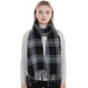 Anna-Kaci Classic Plaid Winter Scarf Cashmere Feel Checked Fringe Wrap Shawls for Women - 2 of 4