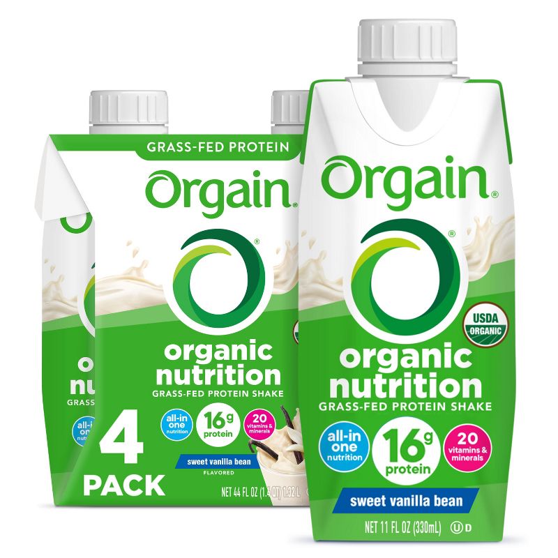 Orgain Nutritional Shake - Vanilla - 11 fl oz/4pk, 1 of 12