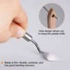 Unique Bargains Stainless Steel Flexible Pointy Wood Handle Painting Mixing Knife 4 Pcs - 4 of 4
