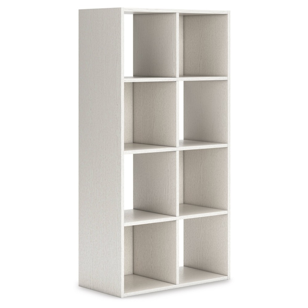 Photos - Garden & Outdoor Decoration 47.05" Aprilyn Eight Cube Organizer White - Signature Design by Ashley: Sleek Storage Cubbies, Laminated Surface, Open Back