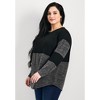 Avenue Women's Plus Size Leisure Splice Hacci Top - 4 of 4