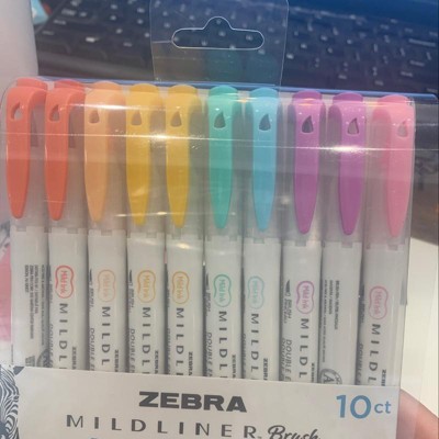 NEW* Zebra Mildliner New Brush Pen Set - 10pc — Pulp Addiction