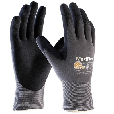 G-Tek MaxiFlex Ultimate Nitrile Coated Gloves Gray 34-874/XL