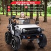 Electric Ride On Car, 24V 2 Seats for Kids, with Remote Control, 4WD Spring Suspension, 2 Speeds, Music, for 3+ - 2 of 4