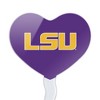 Louisiana State University Primary Logo Heart Love Cupcake Picks Toppers Decoration Set of 6 - 2 of 4