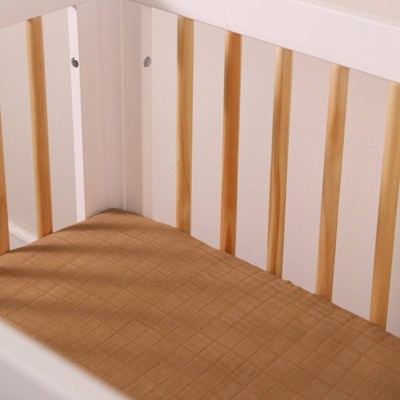 Burnt Sienna Organic Cotton Mini Crib Sheet
