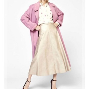 Women's Faux Leather Midi Skirt - Dixie - 1 of 3