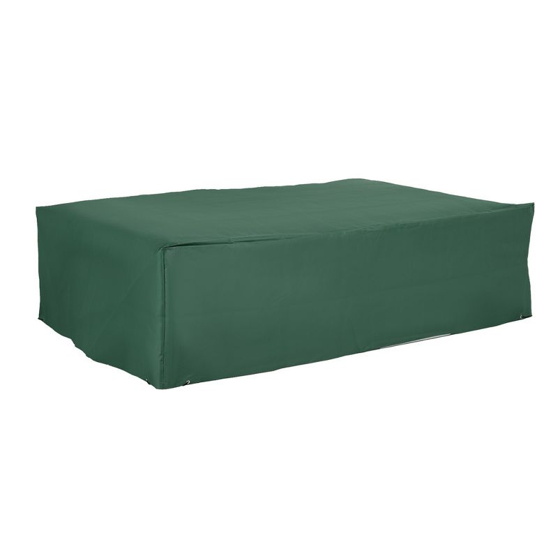 Outsunny Patio Sectional Furniture Sofa Cover, Waterproof Lightweight Polyster, 97"L x 65"W x 26"H, 5 of 9
