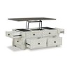 Signature Design by Ashley Casual Havalance Lift-Top Coffee Table, White/Gray - 3 of 4