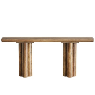 Resenkos Entryway Table, Console Sofa Table,70.8" Console Table, Long Sofa Table Hallway Foyer Table Brown