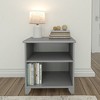 Plank+Beam Solid Wood Nightstand with Shelves - 2 of 4